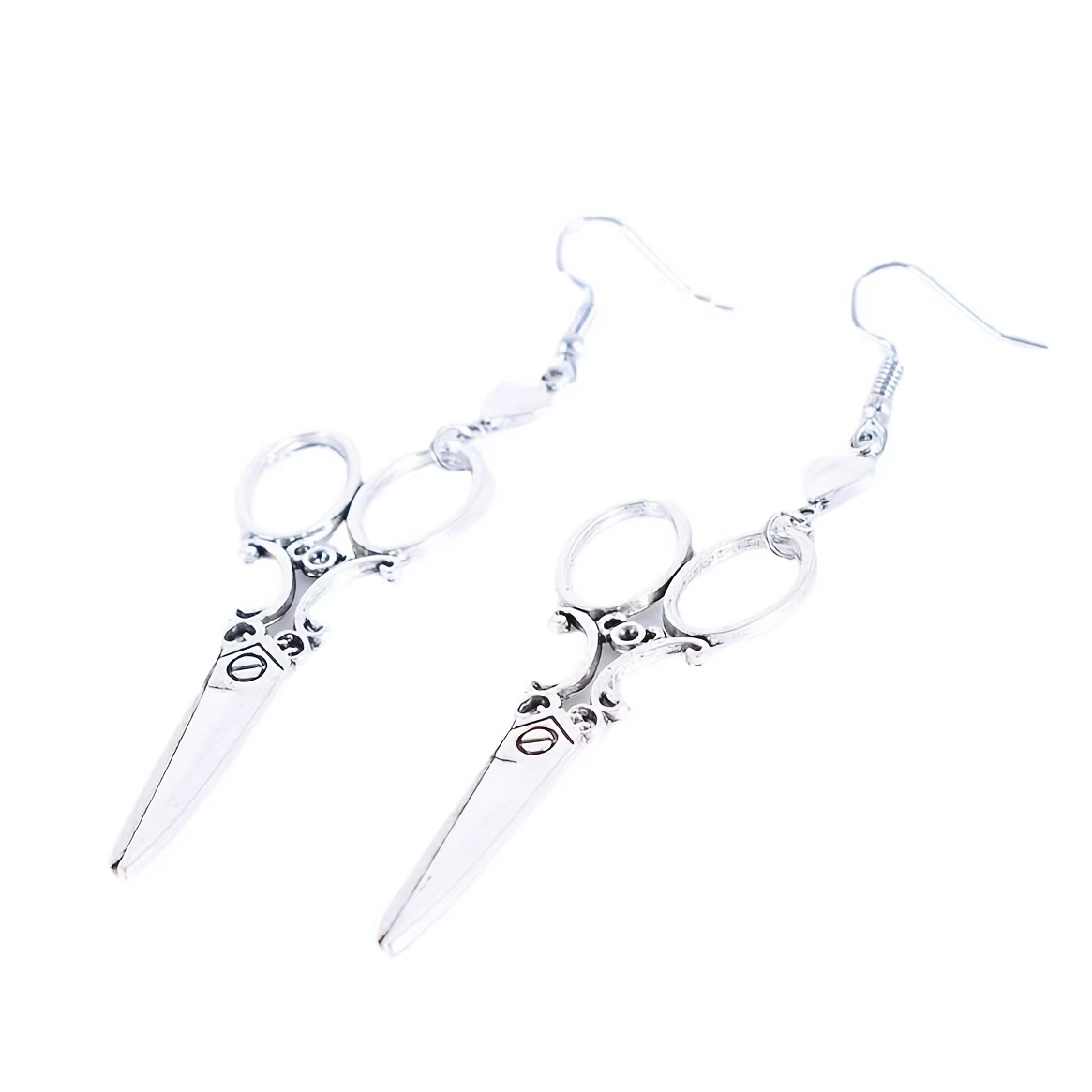 Women's Vintage Heart Scissors Earrings
